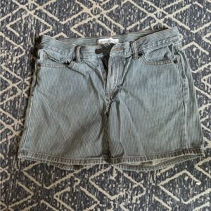 Banana Republic premium denim striped shorts
